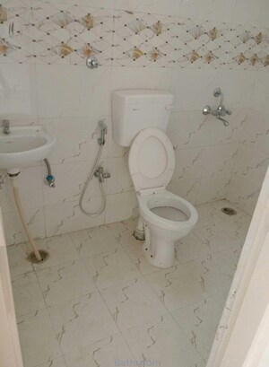 Bathroom in 3 BHK Apartment at Manglam Aadhar, Gandhi Path – for Rent