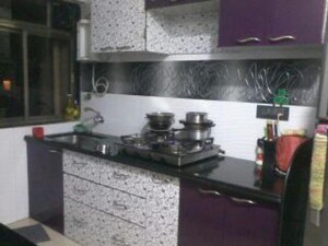 Kitchen in 2 BHK Apartment at Om Bhagwati, Dombivli East – for Rent