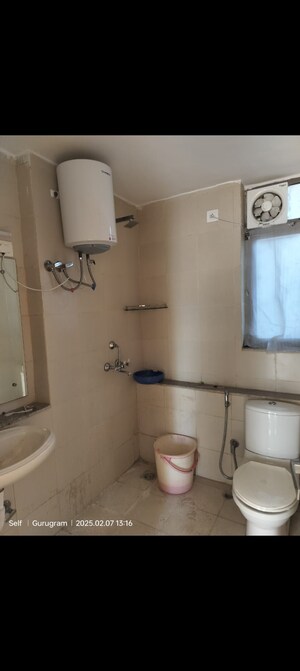 Bathroom in 2 BHK Apartment at Unitech Uniworld Gardens 2, Sector 47 – for Rent