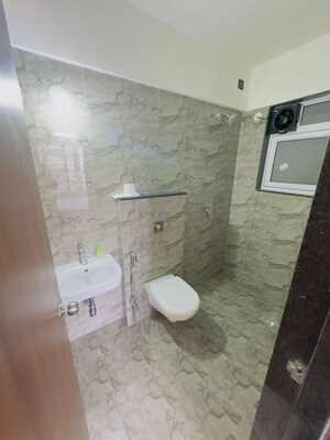 Bathroom in 3 BHK Apartment at VTP Beaumonde, Kharadi – for Rent