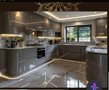 Kitchen in 3 BHK Builder Floor at Raj Nagar Extension – for Sale