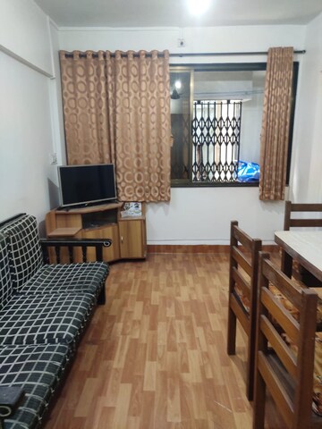 Living Room in 1 BHK Apartment at Vrindavan CHS Vashi, Sanpada – for Rent