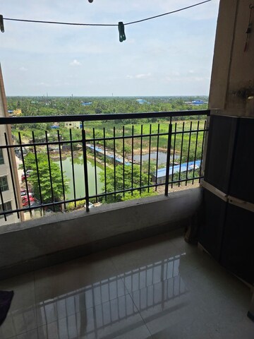 Balcony in 2.5 BHK Apartment at Siddha Happyville, Rajarhat New Town – for Sale