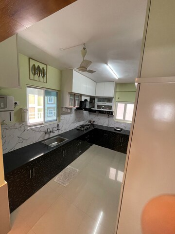 Kitchen in 3 BHK Apartment at Sri Ram Swathi Apartments, Puppalaguda – for Rent
