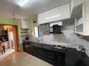 Kitchen in 3 BHK Apartment at Sri Ram Swathi Apartments, Puppalaguda – for Rent