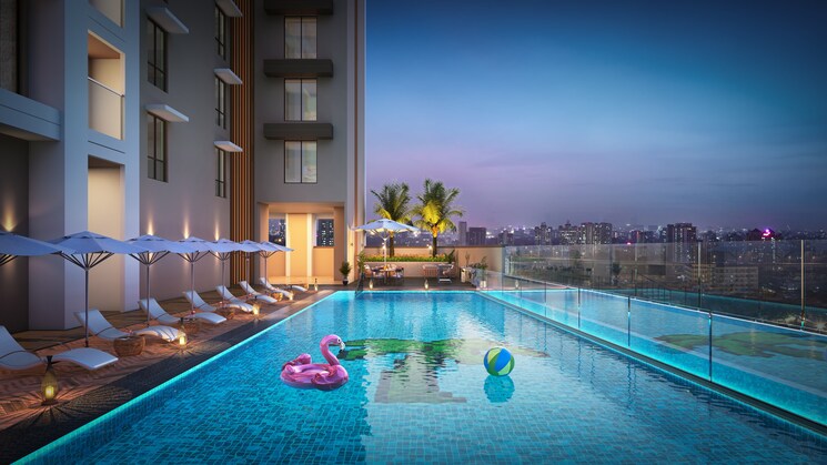 Swimming Pool, neelkanth-palms 3 Bedroom 1231 Sq.Ft. Apartment In Kapur Bawdi Thane 9285426