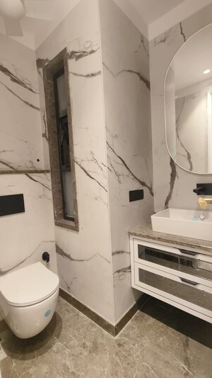 Bathroom in 3 BHK Builder Floor at Safdarjung Enclave – for Sale