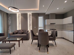 Team Area in 1 BHK Apartment at Bhartiya Leela Residences, Thanisandra Main Road – for Rent