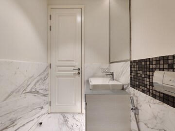 Bathroom in 1 BHK Apartment at Bhartiya Leela Residences, Thanisandra Main Road – for Rent