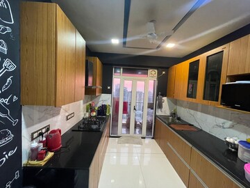 Kitchen in 3 BHK Apartment at Runwal Elegante, Andheri West – for Rent