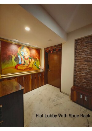 Living Room in 4 BHK Apartment at Bibwewadi – for Sale