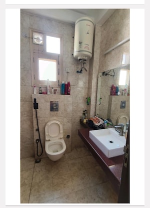 Bathroom in 3 BHK Builder Floor at Chittaranjan Park – for Sale