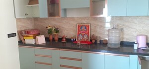 Kitchen in 3 BHK Apartment at VTP Beaumonde, Kharadi – for Rent