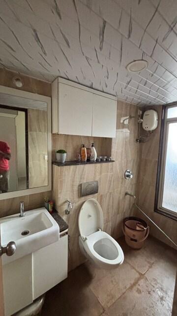 Bathroom in 2 BHK Apartment at Lodha Amara, Kolshet Road – for Rent