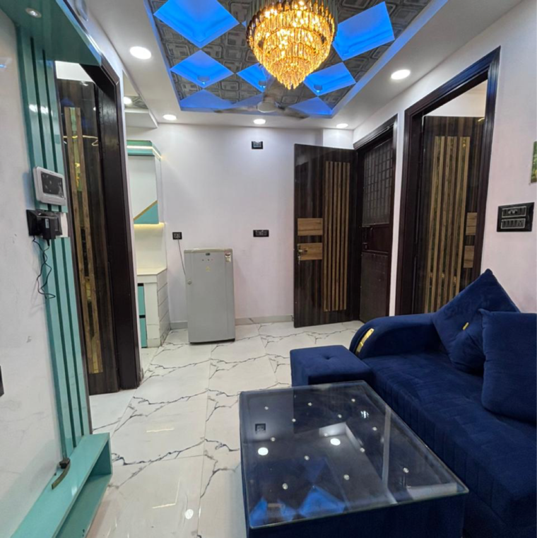 Living Room, uttam nagar 2 Bedroom 550 Sq.Ft. Builder Floor In Uttam Nagar Delhi 9286598