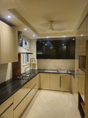 Kitchen in 3 BHK Builder Floor at Greater Kailash – for Sale