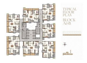 Floor Plan in 3 BHK Apartment at Lansum EL Palacio, Puppalaguda – for Sale