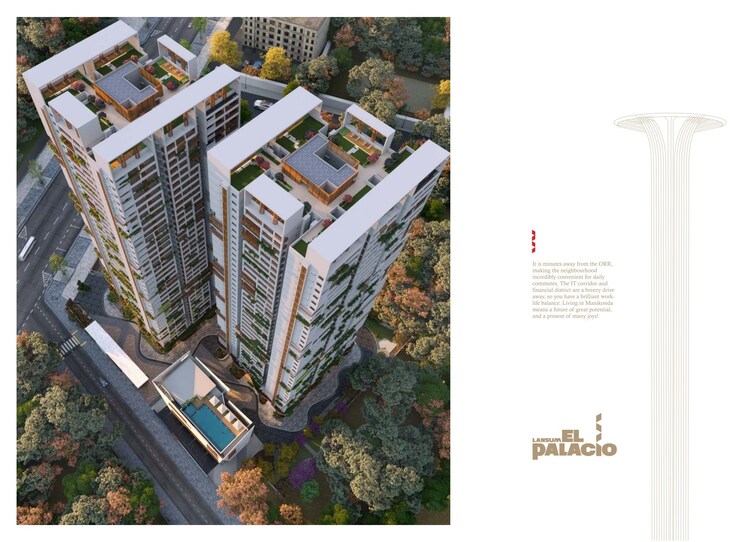 Master Plan, lansum-el-palacio 3 Bedroom 2055 Sq.Ft. Apartment In Puppalaguda Hyderabad 9286718