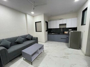 Living Room in 1 BHK Apartment at Freedom Fighters Enclave – for Rent