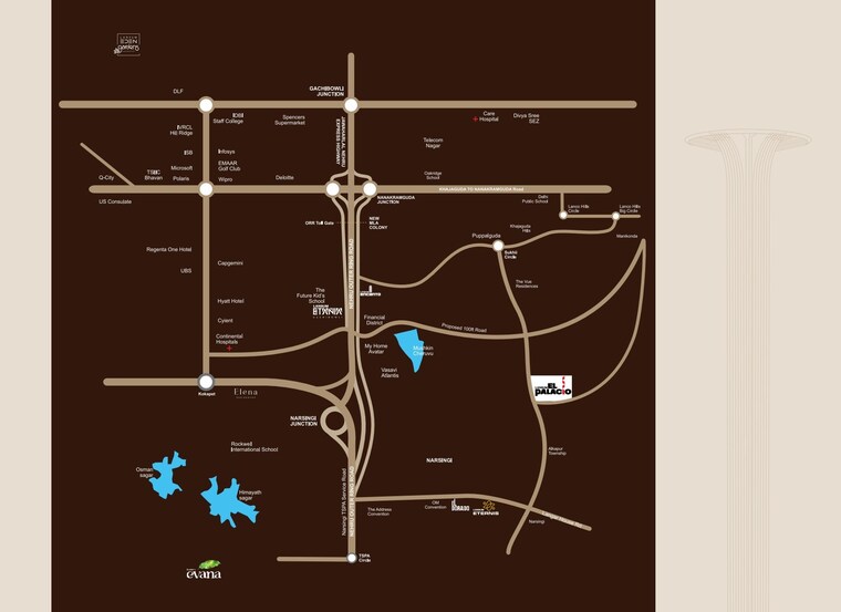 undefined, lansum-el-palacio 3 Bedroom 2095 Sq.Ft. Apartment In Puppalaguda Hyderabad 9286742