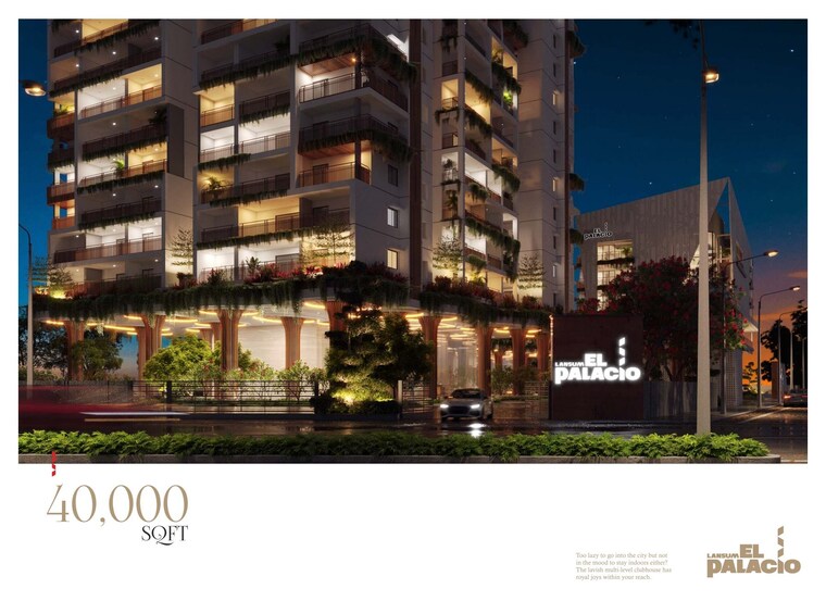 Exterior View, lansum-el-palacio 3 Bedroom 2095 Sq.Ft. Apartment In Puppalaguda Hyderabad 9286742