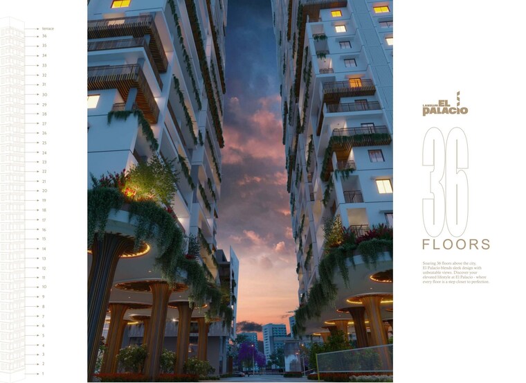 Exterior View, lansum-el-palacio 3 Bedroom 2210 Sq.Ft. Apartment In Puppalaguda Hyderabad 9286763