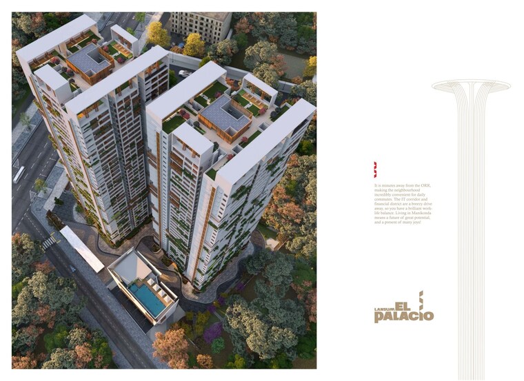 Master Plan, lansum-el-palacio 3 Bedroom 2320 Sq.Ft. Apartment In Puppalaguda Hyderabad 9286783