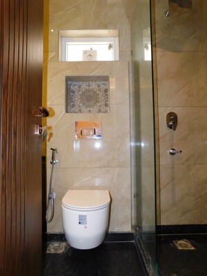 Bathroom in 3 BHK Builder Floor at Chittaranjan Park – for Sale