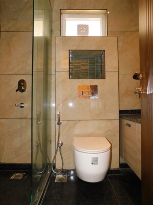 Bathroom in 3 BHK Builder Floor at Chittaranjan Park – for Sale