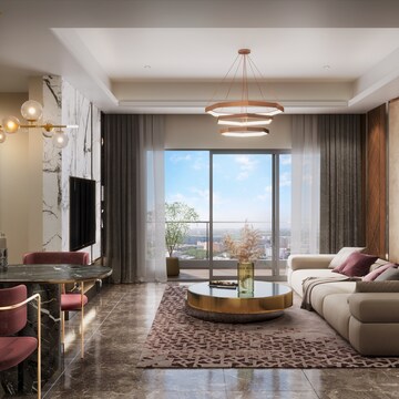 Living Room in 3 BHK Apartment at Hadapsar – for Sale