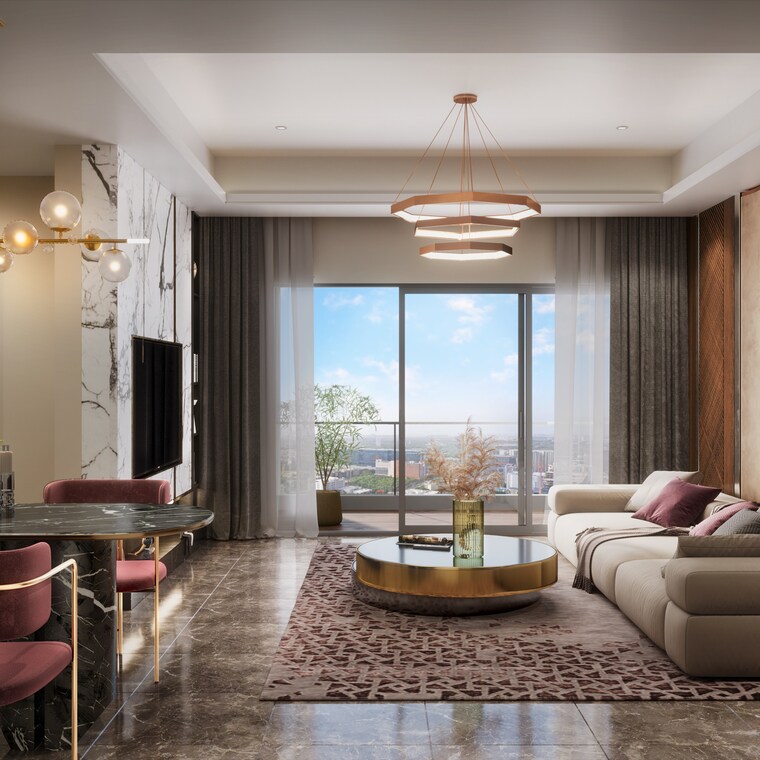 Living Room, hadapsar 3 Bedroom 1300 Sq.Ft. Apartment In Hadapsar Pune 9286977