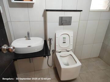 Bathroom in 2 BHK Apartment at Sankalp Square, Devinagar – for Rent