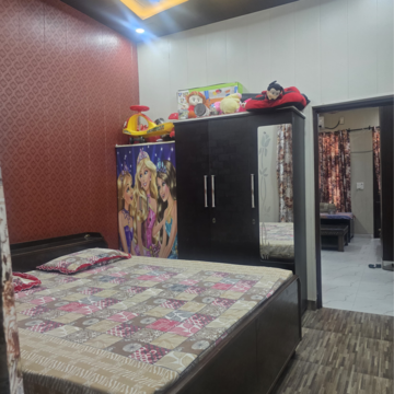 Bedroom in 2 BHK Builder Floor at Dhakoli – for Sale