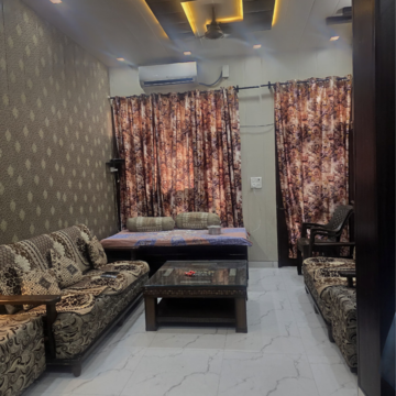 Living Room in 2 BHK Builder Floor at Dhakoli – for Sale