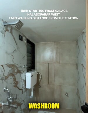 Master Bedroom in 2 BHK Apartment at Realtech Dhananjay Heights, Nalasopara West – for Sale