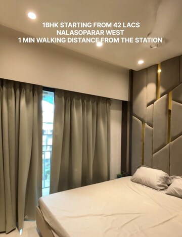 Bedroom in 2 BHK Apartment at Realtech Dhananjay Heights, Nalasopara West – for Sale