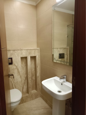 Bathroom in 4 BHK Builder Floor at Boutique Residential Apartments A1 313, Safdarjung Enclave – for Rent