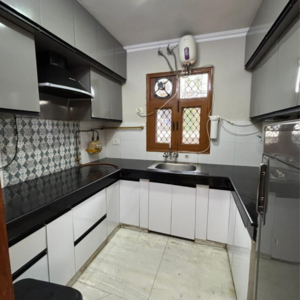 Kitchen in 2 BHK Builder Floor at Malviya Nagar – for Rent
