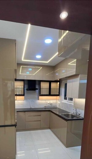 Kitchen in 3 BHK Apartment at Rajapushpa Provincia, Narsingi – for Rent