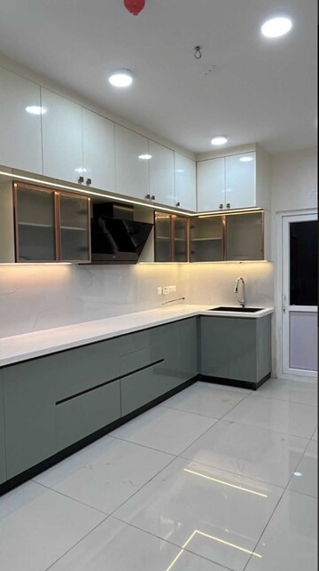 Kitchen in 3 BHK Apartment at Rajapushpa Provincia, Narsingi – for Rent