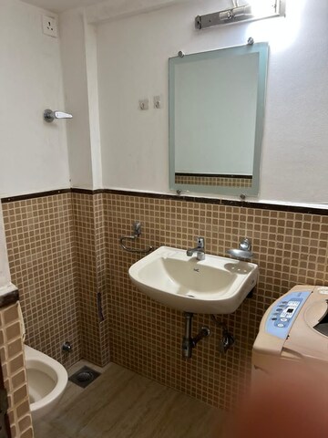 Bathroom in 2 BHK Apartment at Hiranandani Powai Park, Powai – for Rent