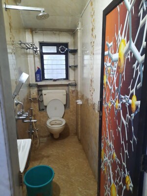 Bathroom in 2 BHK Apartment at Hiranandani Powai Park, Powai – for Rent