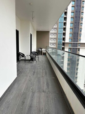 Balcony in 3 BHK Apartment at Aparna One, Shaikpet – for Rent