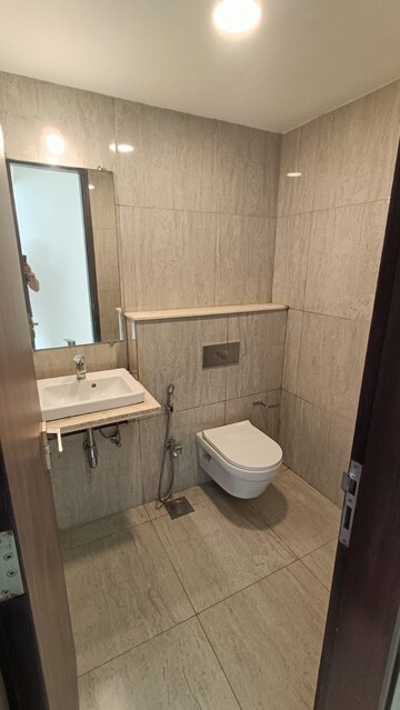 Bathroom in 3 BHK Apartment at Runwal Elegante, Andheri West – for Rent
