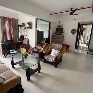 Living Room in 2 BHK Apartment at Chamunda Serene, Seawoods West – for Sale