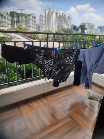 Balcony in 2 BHK Apartment at Shubh Evan, Mundhwa – for Rent