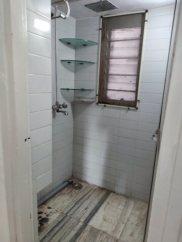 Bathroom in 1 BHK Apartment at Shree Pushpanjali CHS, Andheri West – for Rent