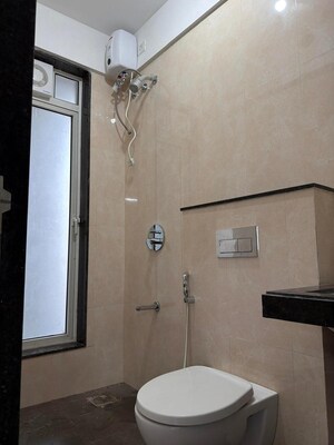 Bathroom in 2 BHK Apartment at Sheth Zuri, Laxmi Nagar – for Rent