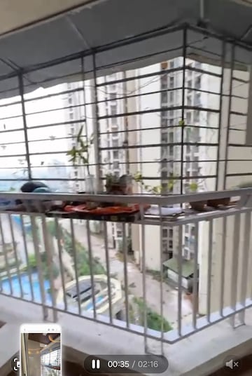 Balcony in 2 BHK Apartment at Bharat Ecovistas, Shilphata – for Sale