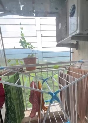 Balcony in 2 BHK Apartment at Bharat Ecovistas, Shilphata – for Sale